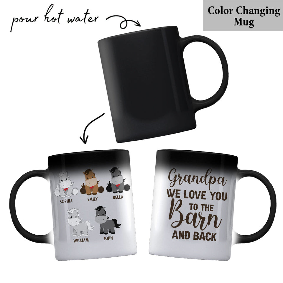 Daddy's Little Ponies - Horse gift for dad,grandpa, husband, him - Personalized Mug