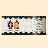 We're Not Sugar And Spice - Personalized Witch Candle With Wooden Lid