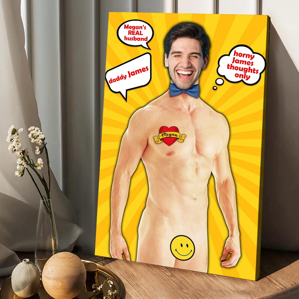 The Man The Myth The Legend - Personalized Husband And Wife Canvas And Poster