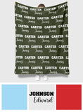 Custom Name Pattern - Personalized Kid Blanket