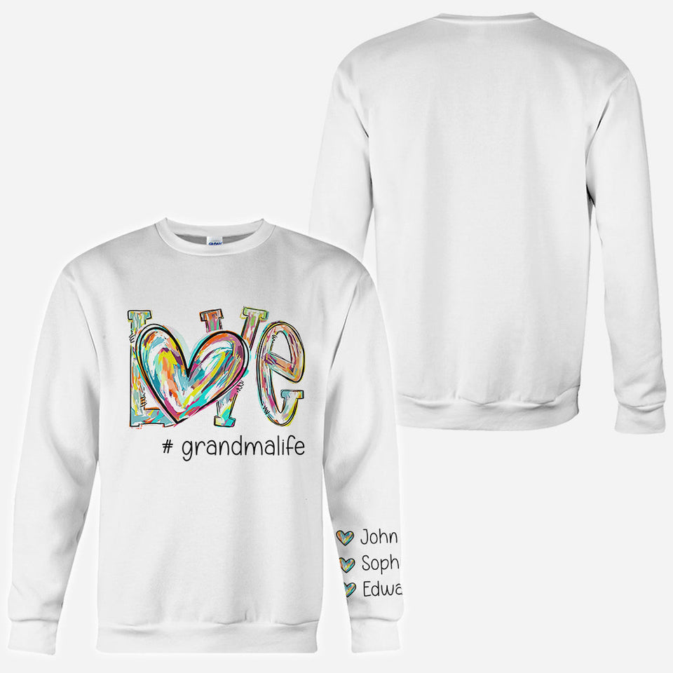 Love Grandma - Personalized Grandma All Over Shirt