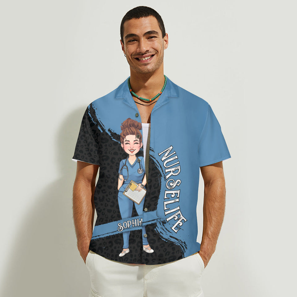 The Nurse Life - Nurse gift for mom, her, wife, girlfriend, friend - Personalized Hawaiian Shirt