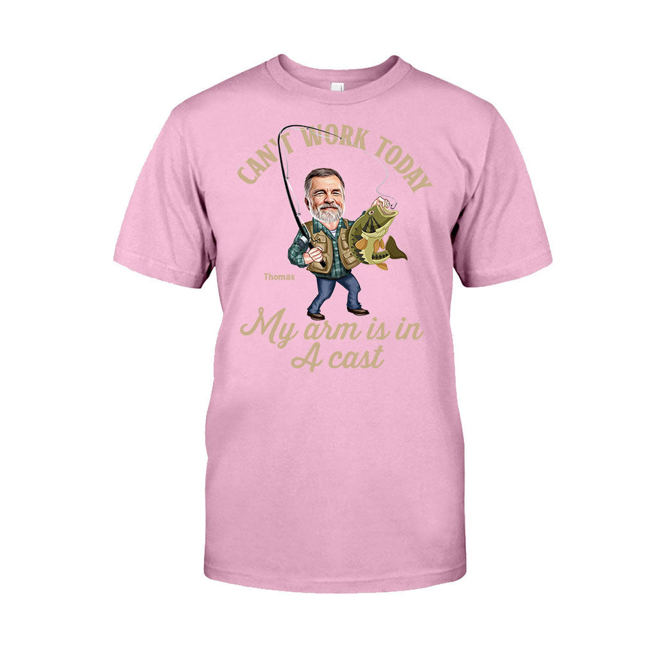 Photo Inserted Funny Fishing - Personalized Fishing T-shirt & Hoodie