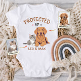Custom Cartoonized Pet Photo - Gift for Newborn - Personalized Baby Onesie