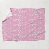 Custom Cat Name Pattern - Personalized Cat Blanket