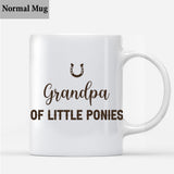 Daddy's Little Ponies - Horse gift for dad,grandpa, husband, him - Personalized Mug