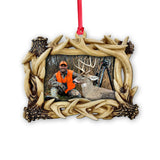 Love Hunting - Personalized Hunting Transparent Ornament