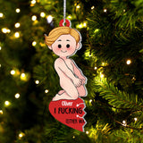 I Love You - Personalized Couple Ornament