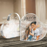 You And Me We Got This - Personalized Couple Custom Shaped Acrylic Plaque