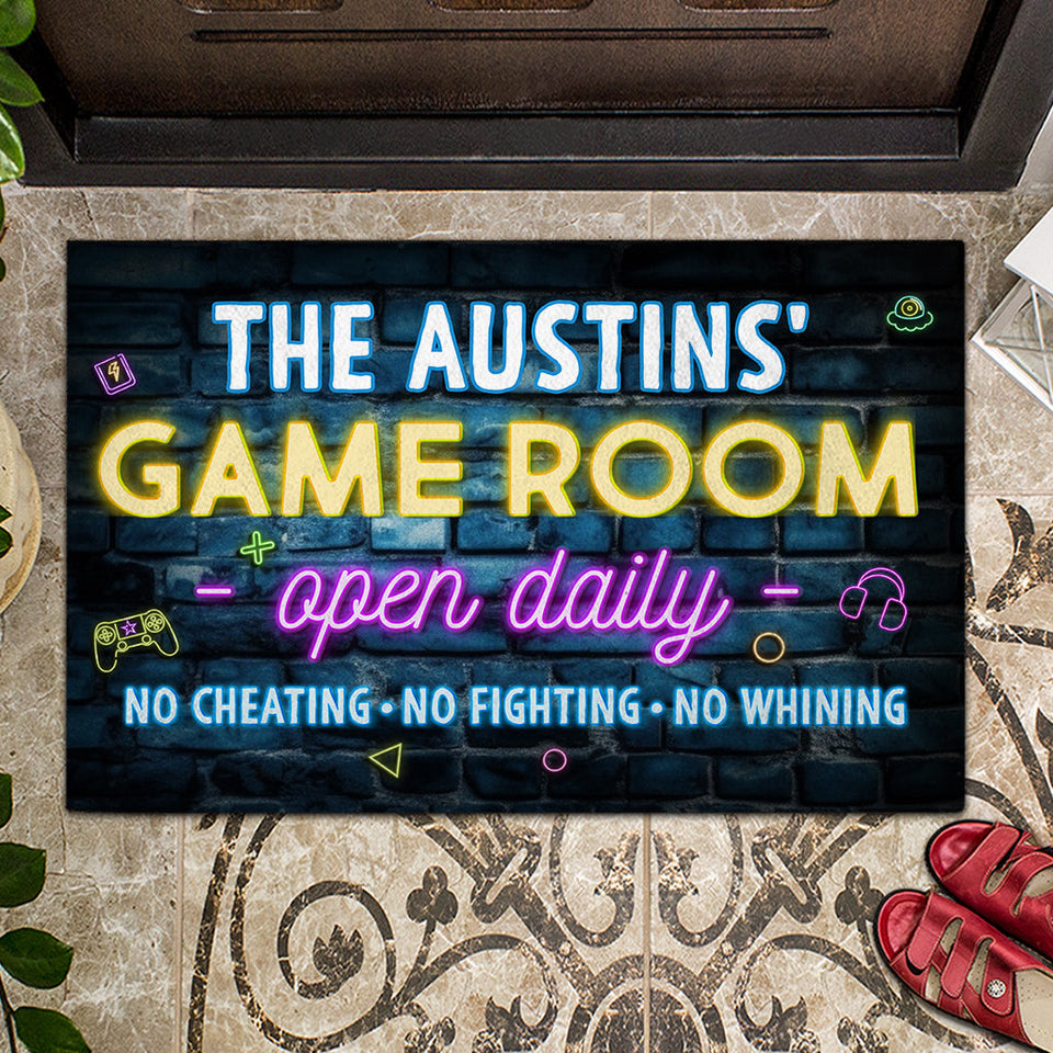 Game Room - Personalized Video Game Doormat