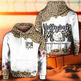 Volleyball Mom Leopard - Personalized Volleyball All Over Shirt