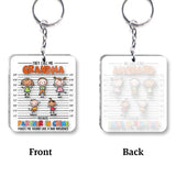 Partner In Crime - Gift for grandpa, grandma, mom, dad, uncle, aunt, brother, sister - Personalized Keychain