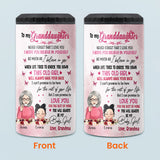 To My Granddaughter - Personalized Grandma Can Cooler