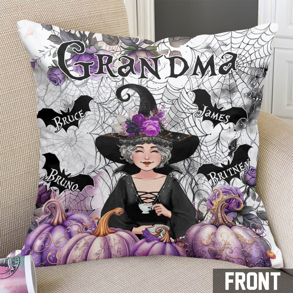 Grandma Witch - Personalized Grandma Throw Pillow