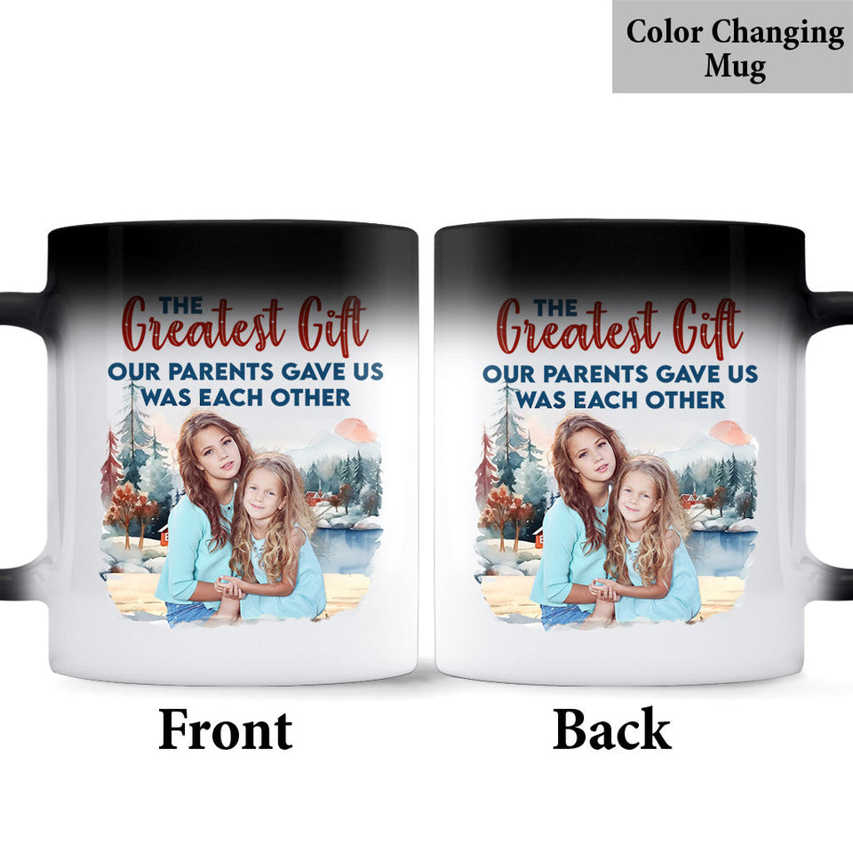The Greatest Gift - Personalized Sibling Mug