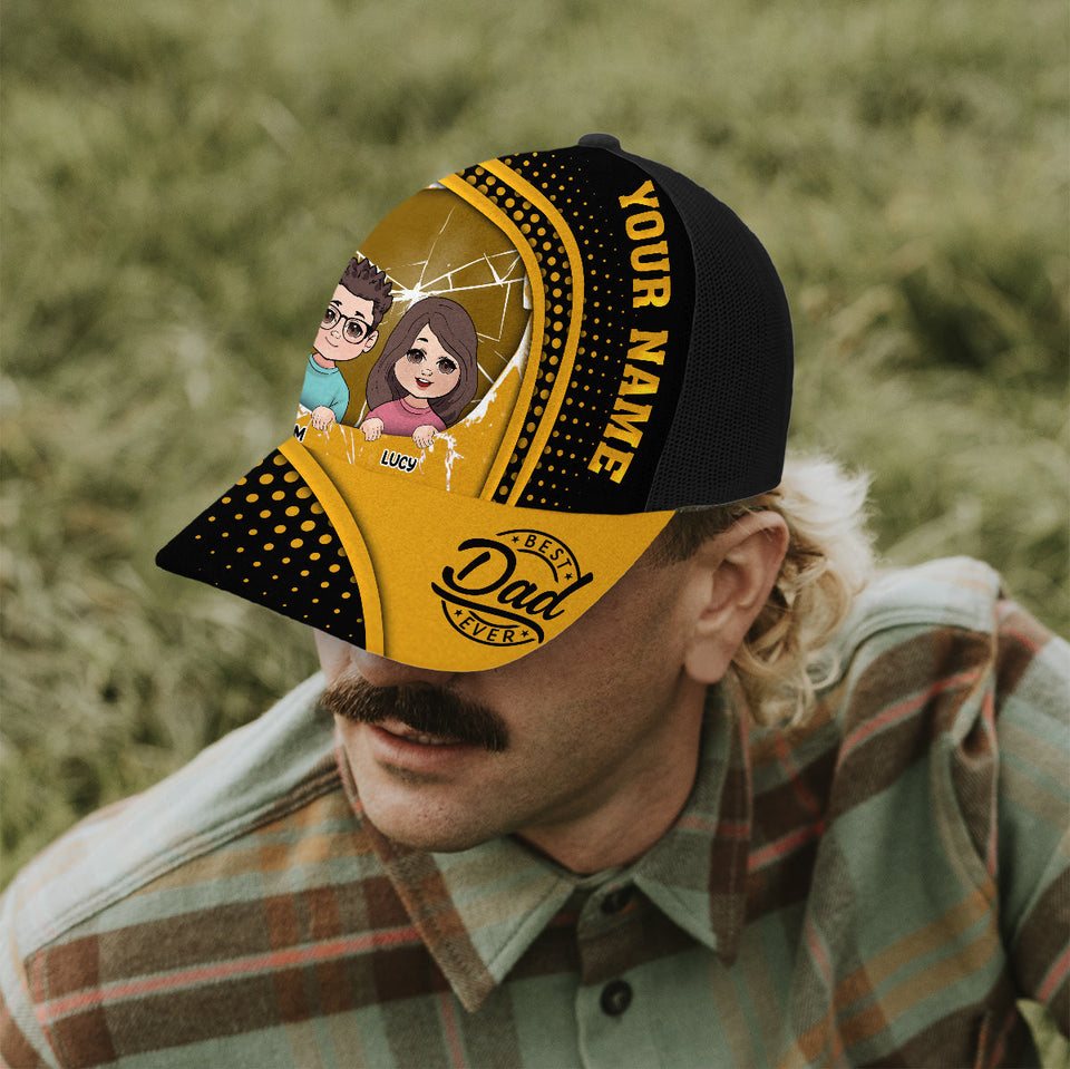Best Dad Ever - Personalized Father Trucker Hat