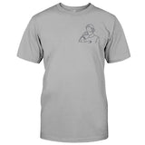 Custom Line Art - Personalized Step Dad Embroidered T-shirt