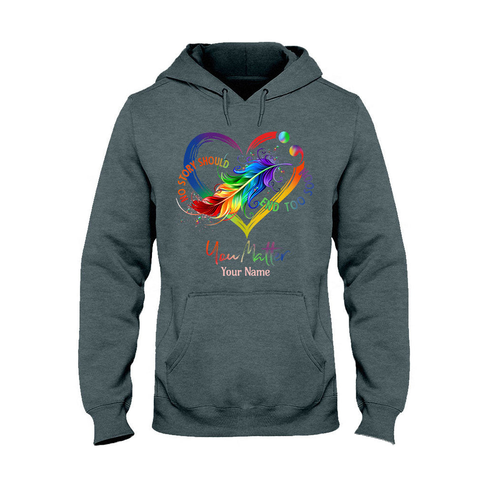 Votre vie compte - T-shirt et sweat à capuche personnalisés pour la prévention du suicide