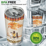 Just A Girl Who Loves Fall And Dogs - Personalized Dog Tumbler