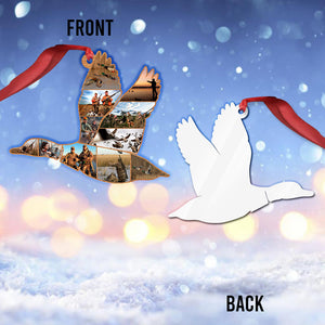 Duck Hunting Collage - Personalized Hunting Ornament