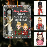 Lots Of Love - Personalized Grandma Transparent Ornament