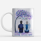 Je porte du turquoise et du violet - Mug personnalisé de prévention du suicide