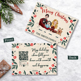 Merry Christmas - Personalized Family Greeting Card