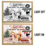 Light When You Want Me - Personalized Couple Light Photo Frame