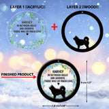 In between hello and goodbye There was so much love - Personalized Dog Layers Mix Ornament