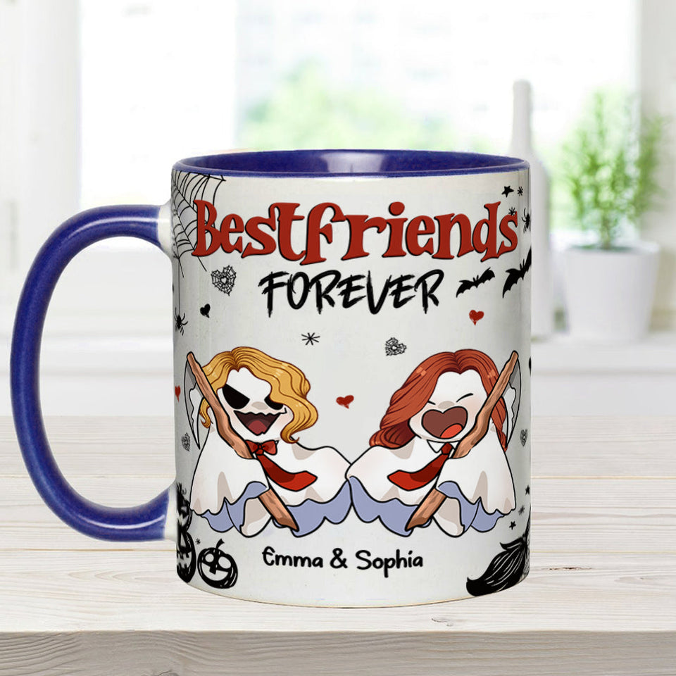 Bestfriend Forever - Personalized Bestie Accent Mug