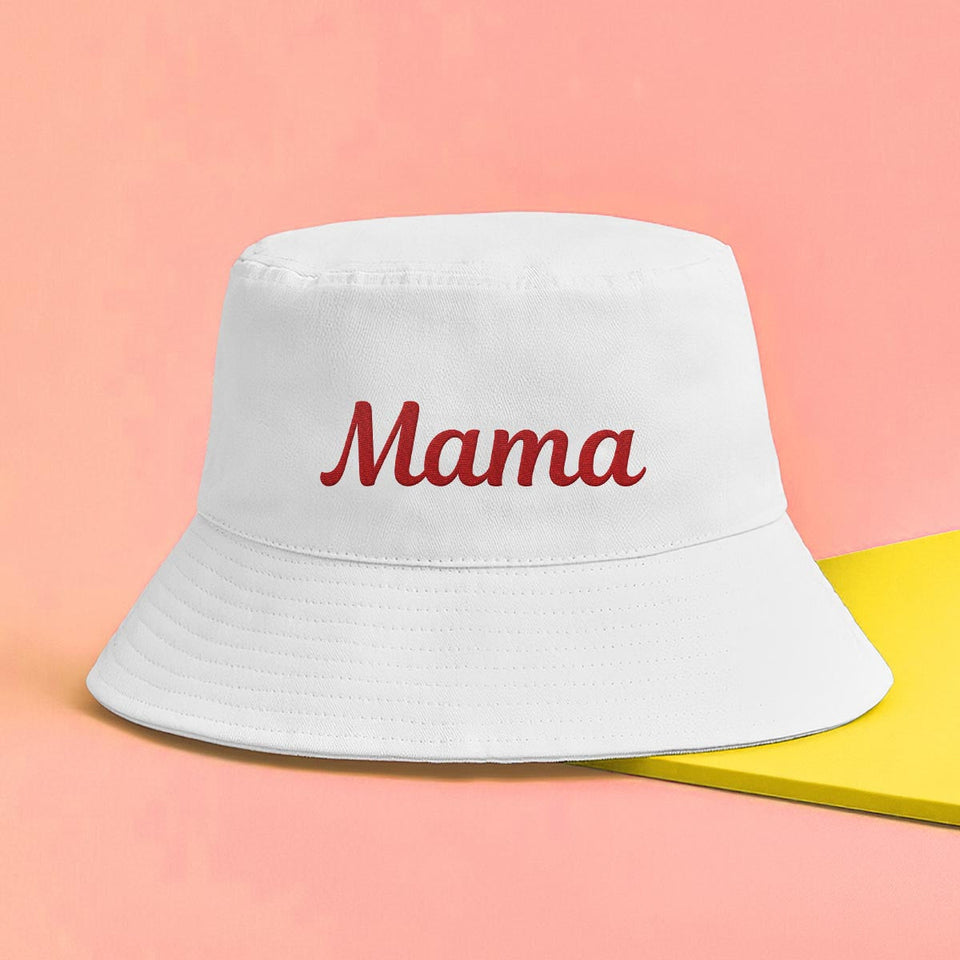 Custom Name - Personalized Mother Embroidered Bucket Hat