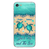 Salty Lil' Beach - Personalized Turtle Phone Case