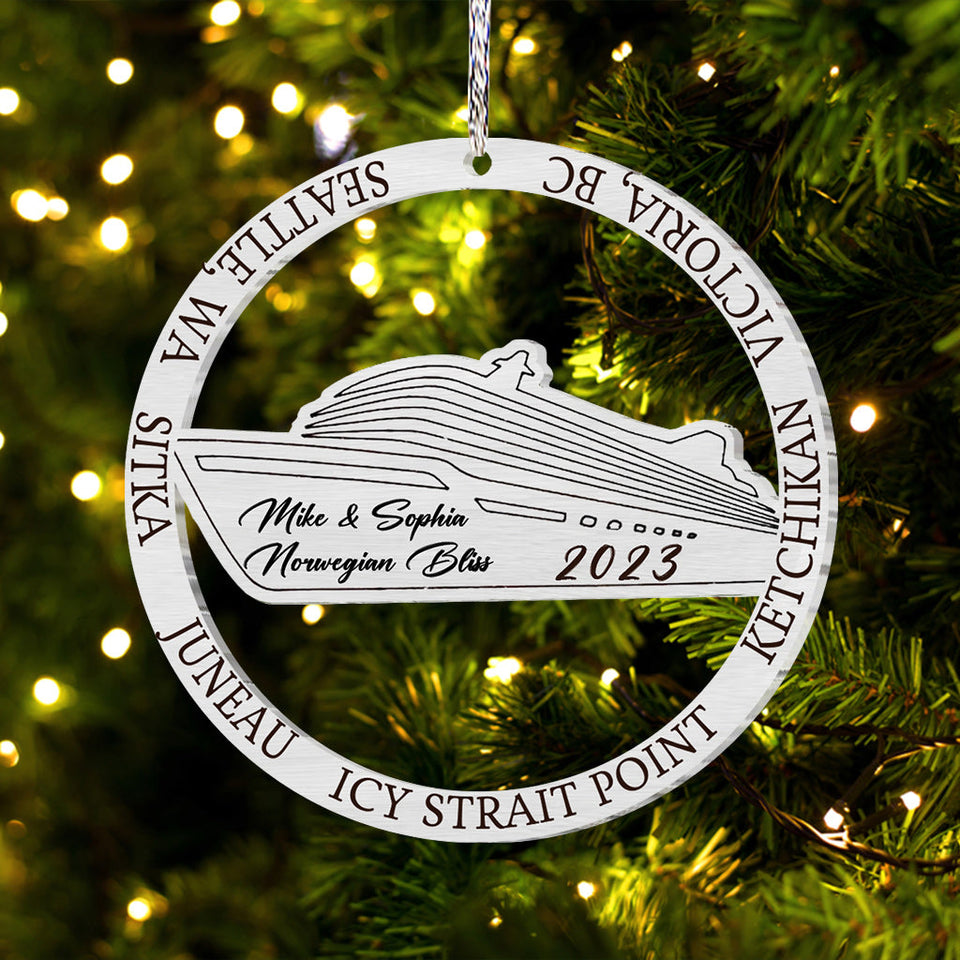 Love Cruising - Personalized Cruising Ornament