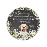 In Loving Memories - Personalized Dog Round Shaped Stone