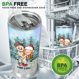 Always Happy To Be Behind You - Personalized Couple Tumbler