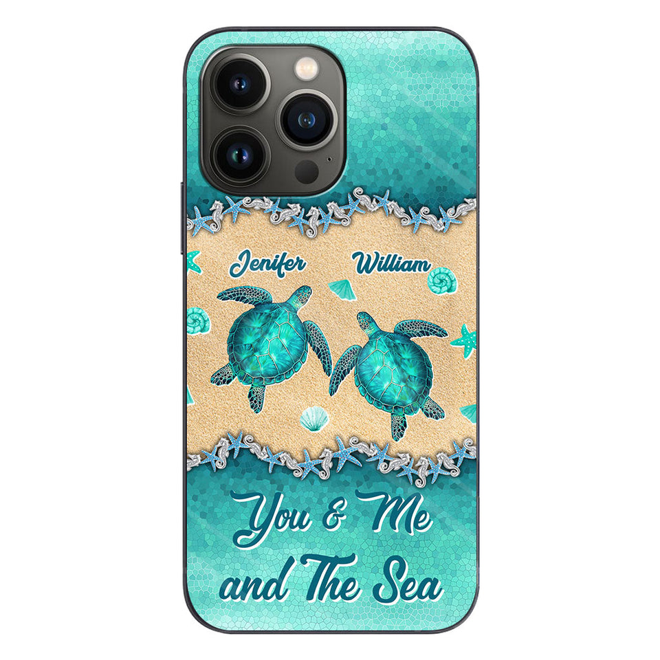 Salty Lil' Beach - Personalized Turtle Phone Case