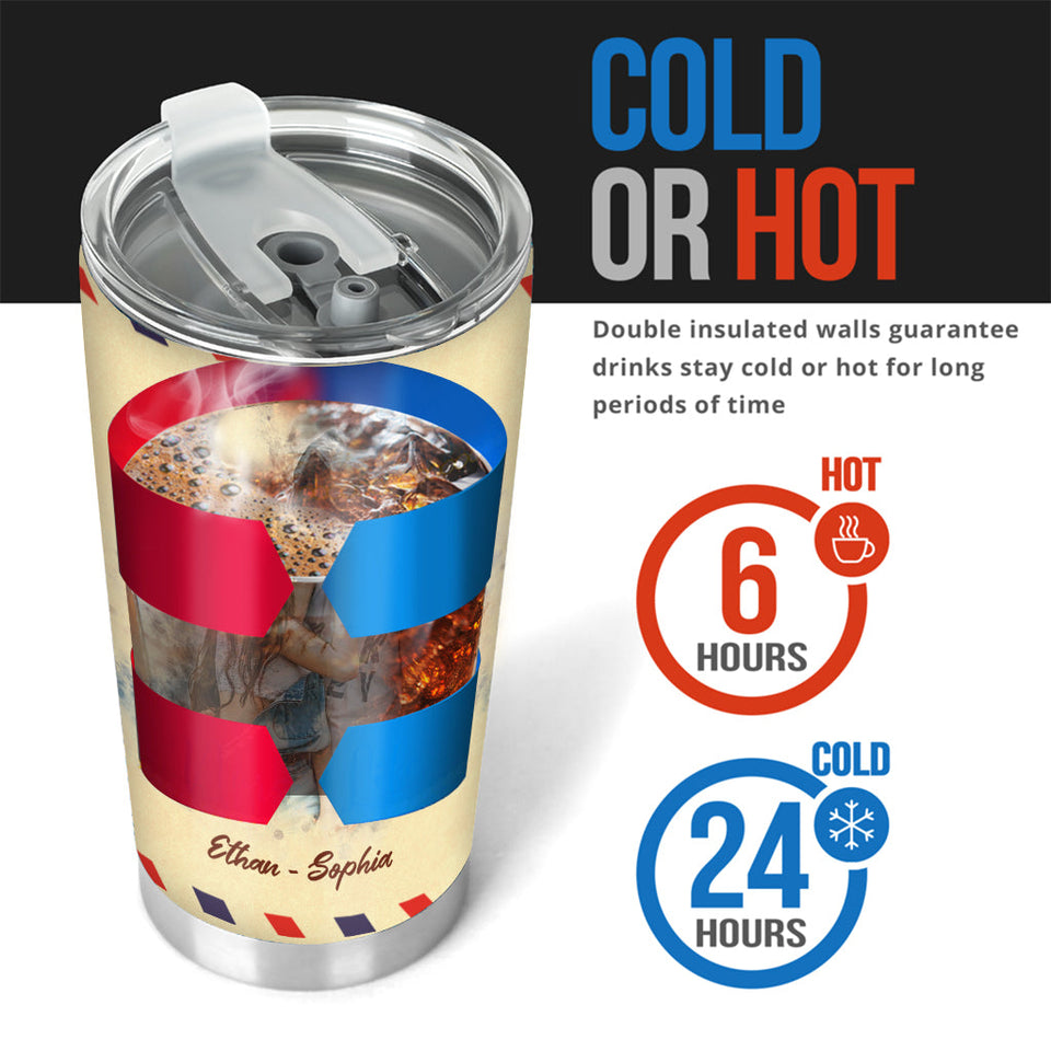 Dear Love Of My Life - Personalized Couple Tumbler