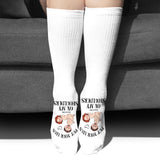 Put Your Legs On My Shoulders - Personalized Couple Socks