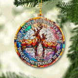 God Blessed The Broken Road - Personalized Hunting Ornament