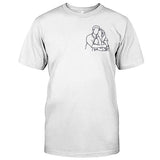 Custom Line Art - Personalized Couple Embroidered T-shirt