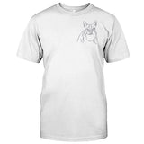 Custom Line Art - Personalized Dog Embroidered T-shirt