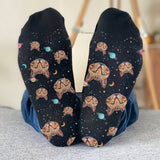 Custom Face Galaxy - Personalized Cat Socks