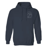 Custom Line Art - Personalized Step Mom Embroidered Hoodie