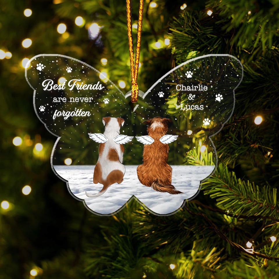 Best Friends Are Never Forgotten - Personalized Dog Ornament