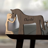 You & Me And The Dog - Personalized Couple Decorative Figures