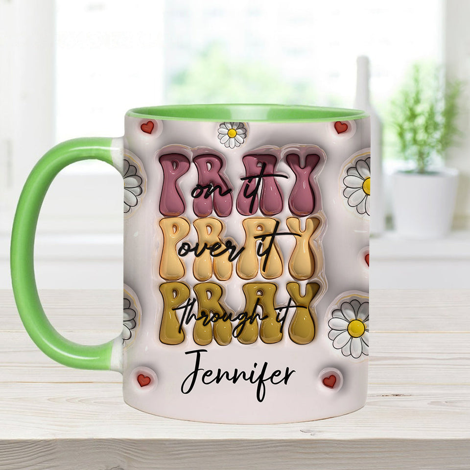 Priez à ce sujet - Mug chrétien personnalisé