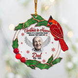 Noël au paradis - Cadeau commémoratif en cas de décès - Ornement transparent personnalisé