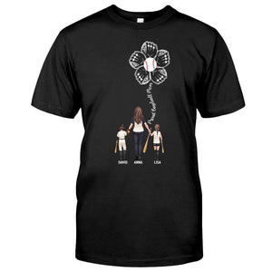 Proud Baseball Mom - Personalized Baseball T-shirt And Hoodie