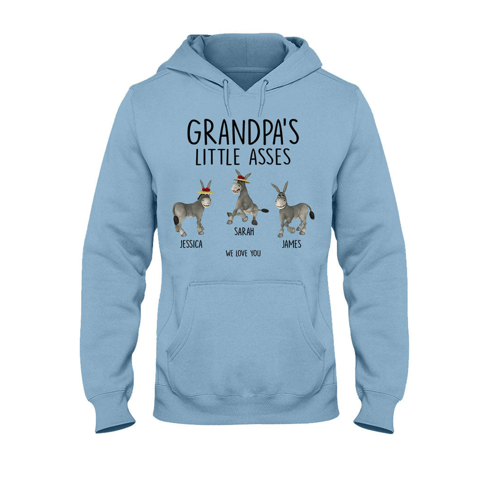 Little Asses - Gift for dad, grandpa, mom, uncle, aunt, grandma - Personalized T-shirt And Hoodie