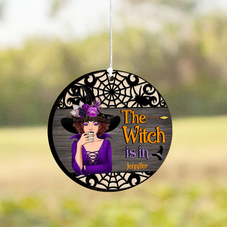 The Witch Is In - Personalized Witch Wind Chime